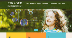 Desktop Screenshot of crosserfamilyfoundation.com